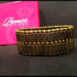 Premier Designs - Antique Gold Stretch Bracelet